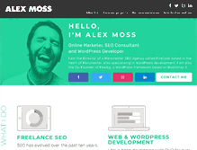 Tablet Screenshot of alex-moss.co.uk